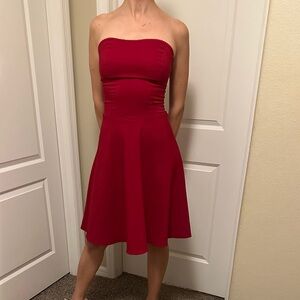 Charlotte Russe Strapless Red Dress
